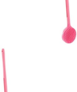 Healeved 2pièces Double-sided Silicone Body Scrubber with Handle for Back Exfoliation and Massage for Shower and Bath