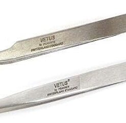 Best Pair Vetus TS12 TS15 Lot de 2 paires de pinces droites incurvées pour extensions de cils