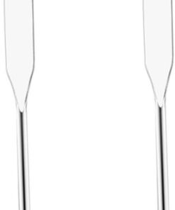 VALICLUD 2pièces Spatule Cosmétique Acier Inoxydable avec Manche Long pour Mélanger Produits de Maquillage Vernis à Ongles et Pigments Lot de Spatules Maquillage