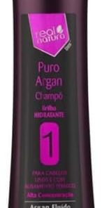 Real Natura - Shampoing Sans Sel Puro Argan - Nourrissant et Réparateur - 300 ml - Hydratant et Revitalisant