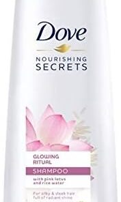 Dove Lot de 3 shampoings – Glowing Ritual Fleur de lotus – Pour cheveux soyeux et lisses – 250 ml