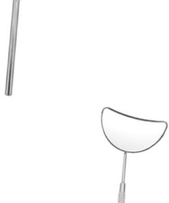 Healeved 2 Pièces Miroir d'inspection des Cils inoxlm miroire maquilleuse de Cils de Maquillage grossissant loupe à s Compact Outil de Salon de beauté