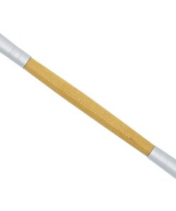 Pinceau pour fard à paupières avec applicateur éponge pour une application précise, pinceau ergonomique pour fard à paupières, outil de maquillage professionnel (doré, 14,5 cm)