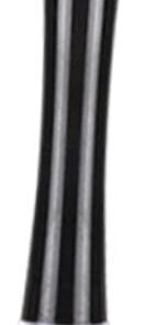 Lot de 3 Pinceaux de Maquillage Noirs en Poils de Nylon avec Couvercle, Double Fonction, Surface Lisse, Outils Professionnels pour Maquillage des Yeux et Sourcils