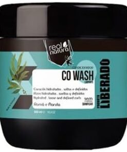 Real Natura - Après-Shampoing et Co-Wash - Hydratation Profonde - Définition Boucles - Formule Sans Silicones, Parabènes, Sulfates - Nettoyage Doux - 500 ml