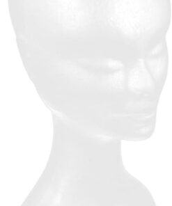 Tête De Mannequin Mousse Féminine Blanche Légère Solide Pour Affichage Perruques Chapeaux Lunettes Soins Capillaires