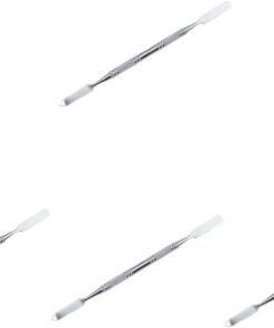 Healeved 4pièces Barre De Acier Pour Fond De Teint Et Maquillage Outil De Modulation De Couleur Argenté Pour Et Utilisation Domestique