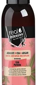 Real Natura - Huile Capillaire Lisse Parfait - Lissage Intense et Durable - Nourrit et Hydrate en Profondeur - Brillance Éclatante - Formule Non Grasse - 100 ml