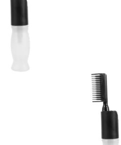 2pièces Bouteille Applicatrice De Pour Cheveux Avec Peigne à Outil Pratique Pour Et Soins Capillaires Et Facile à Utiliser