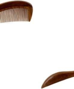 Housoutil Lot De 2 Peignes À Cheveux En Bois De Santal - Statiques Pour Massage Du Cuir Chevelu - Soins Capillaires Pour Femmes - Lignes Lisses Et Naturelles - Fabriqués À La Main