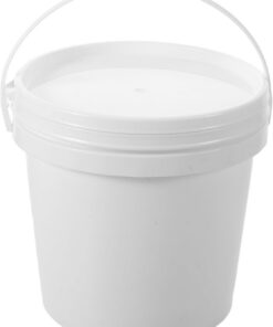 Boîte de Rangement 2l pour Poudre de Masque Visage en Plastique Blanc avec Fermeture Hermétique Portable pour Esthéticiennes Mobiles et Professionnels Spa