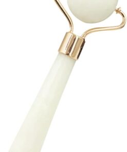 STOBAZA Rouleau de Massage Facial en Jade Naturel Rouleau Minceur Visage Outil de Massage Anti-âge pour Soins Peau Femmes Utilisation Quotidienne