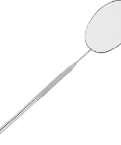 Healeved Miroir à Acier Outil Inspection pour Extensions De Et Zones Visage Miroir Pratique avec Poignée Antidérapante pour Salon Et Utilisation Domestique