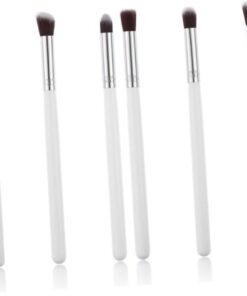 Healeved 8pièces Set De Pinceaux à Maquillage Pour Yeux Comprend Pinceaux De Pour Fard à Paupières Outils Cosmétiques Blanc Et