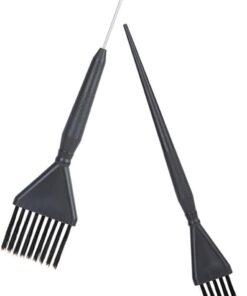 ULTECHNOVO 2 pièces Brosse à Teinture Cheveux Professionnelle Lot avec Manche Ergonomique Poils Doux Anti-chute pour Coloration Mèches et Soin Capillaire