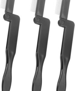 3pièces Peigne Sourcil Cils Pliables Lot De Outil Cosmétique Pour Sourcils Et Cils