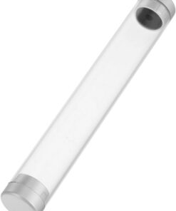 TEHAUX Tube de rangement en plastique durable avec bouchon pour outils de beauté de voyage - Support de manucure élégant - Étui à cils efficace pour pinces à épiler et accessoires