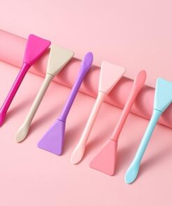 Lot de 6 brosses à masque en silicone double pour soins de la peau à la maison