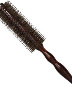 Brosse à Friser les Cheveux à Manche en Bois Lotus Marron | Peigne de Coiffure Professionnel, Usage Soin Capillaire, pour Femme, Finition Lisse