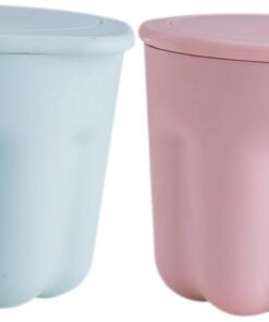 Gatuida 2ensembles Boîte de Nettoyage pour Pinceaux de Maquillage Bol de Rinçage Silicone et Outil de Nettoyage pour Pinceaux Cosmétiques