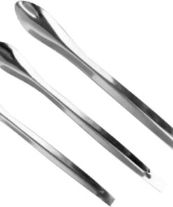 Healvian 3 pièces Spatule de Maquillage Acier Inoxydable pour Crème Visage Cuillère Cosmétique Pratique pour Application et Échantillonnage Outil Portable