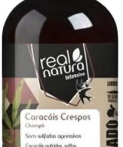 Real Natura - Shampoing Boucles Crépus - Définition Intense - Hydratation Profonde - Sans Sel - Ingrédients Naturels - 500ml
