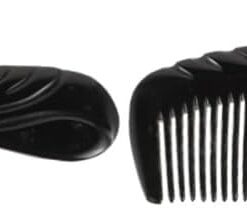 2pièces Peigne De Massage Portatif Corne Pour Cheveux Outil De Coiffure Ergonomique Convient Aux Cheveux Épais Bouclés Ou Accessoire Pratique Pour Soin Capillaire