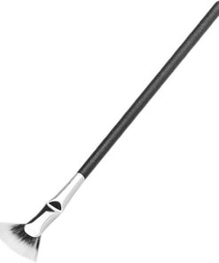 Brosse à Mascara Éventail pour Cils, Outil Maquillage Yeux Noir | Bois Aluminium Fibre, Applicateur pour Crème Mascara, Usage Voyage et Salons de Beauté
