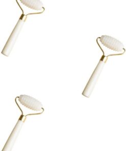 Healvian 3pièces Masseur De Visage Jade Naturel Outil De Massage Facial De Jade Ergonomique Pour Soins Peau Et Relaxation Compact Et Portable