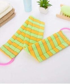 Serviette exfoliante pour le corps Épaississement SPA Spa Scrubber Sponge Bath Body Brosse Bandoulière Bandes De Douche Massage Exfoliateur Lave-tampon de lavage pour la peau du corps Nettoyage Gants