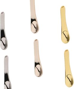 Housoutil Set de 6 Cuillères à Crème Visage en Alliage de Zinc Léger et Portable, Outil Cosmétique pour Crème Yeux et Masque Facial, pour Soins Peau