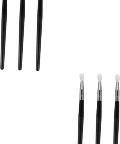 Healeved 6pièces Pinceaux Silicone Pour Maquillage Brosse Pour à Paupières Et Masque à Outils De Pour Application Douce Et Précise