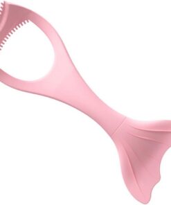 Angoily Outil D'aide Maquillage des Yeux Professionnel en Silicone Rose, Multifonction et Portable, pour Eyeliner et Lèvres en Soirée