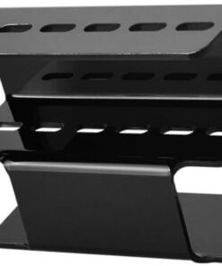 Housoutil Support De Rangement Pour Faux Cils Acrylique Organisateur De Pince à Épiler Outil De Stockage Pour Extensions De Cils Accessoire Professionnel Noir