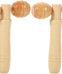 OUNONA 2pièces Massage pour Jambes Outil de Massage Manuel Bois Naturel Conçu pour Soulager les Douleurs Fatigue