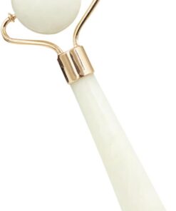 Gatuida Massage Pierre de Jade Naturelle pour Soins Visage Âge et Portable Outil de Massage Facial Doux pour Peau et Raffermie Accessoire Beauté Femme Couleur Aléatoire Couleur Aléatoire