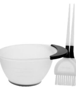 3ensembles Kit De Capillaire Professionnel Avec Bol Et Brosses Pour Et Soins Capillaires à Outils De Salon Pour Et Femmes Couleur Blanche