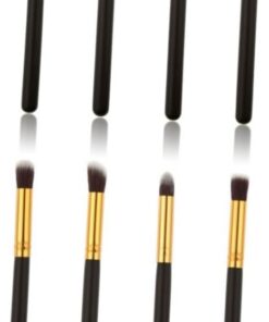 Healeved 8pièces Pinceaux De Maquillage Pour Yeux Set De Pinceaux Pour Fard à Paupières Noir Et or Outil Cosmétique Pour Maquillage Yeux Applicateur Pour Visage