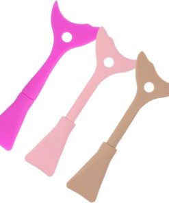 Healvian 3 Pcs Bouclier Applicateur Mascara en Silicone Outil Maquillage Yeux pour Fard à Paupières