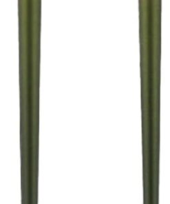 OUNONA Lot de 2 Pinceaux à Ombrer le Nez Forme Demi-Éventail Manches en Bois Vert Poils Noirs et Blancs Outil de Maquillage Contour du Nez Portable et Polyvalent pour Maquillage