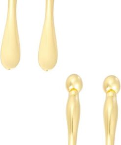 Healeved 4pièces De Massage Pour Yeux Outil De Pour Application De Contour Des Yeux Accessoires De Soins Peau Doré