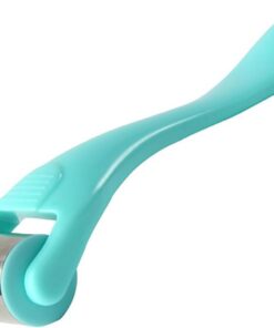 Rouleau de Massage Facial en Acier Inoxydable, Bleu, Soin Peau | Outil de Massage Facial, Accessoire pour Femmes et Filles, Format Compact pour Usage Quotidien