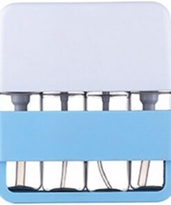 Ensemble de bouteilles de voyage pour économiser de l'espace - Accessoires de voyage portables rechargeables - Outil de sous-embouteillage - Distributeur de liquide vide - Bouteille de lotion, Bleu