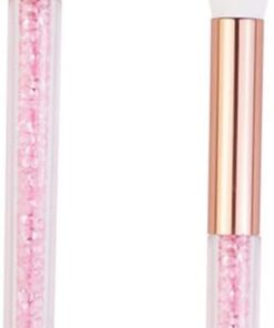 Housoutil Pinceaux de Maquillage Yeux 2 Pièces en Fibres Artificielles Rose, Nettoyeur de Pores sans Rayure, Outil Pratique pour Maquillage et Nettoyage Nez