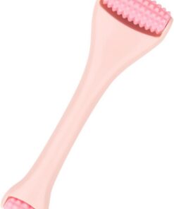 Ciieeo Masseur Facial Manuel à Rouleaux en Silicone Double Tête, Outil de Relaxation pour Raffermir l'Épiderme et Lisser Ridules, Facile à Ranger