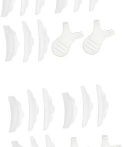 Housoutil 2 Ensembles brosse à mascara en forme de Y trousse de beauté outil de toilettage faux cils brosse à cils tampon en silicone accessoire de maquillage se réconcilier