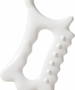 Rouleau de massage portable blanc – Rouleau corporel multi-usage pour les yeux, le visage, le cou, le dos et les jambes, outil portable de fitness et d'exercice – 1 pièce