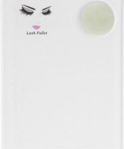 VOSAREA Palette D'extensions de Multifonctionnelle en Acrylique Blanc Pièce en Jade Vert, Outil Portable pour Salon de Professionnel