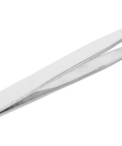Ciieeo Pince à Épiler Design en O en Métal Argenté Isolation Précise et Utilisation Confortable pour Extensions de Cils pour Professionnels et Beauté à Domicile