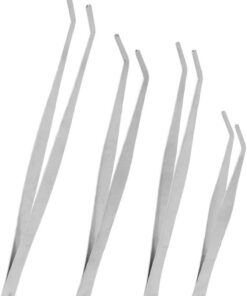 VICASKY Pinces à Épiler en Acier Inoxydable Outils Multifonctions Pratiques Ensemble de 4 pour Jardinage et Exploration Nature pour Plantes et Accessoires de Jardin